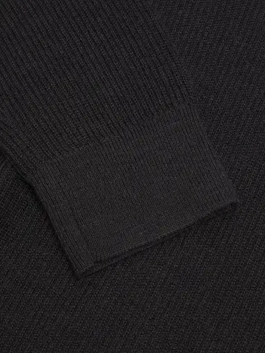 rag & bone Men's Joel Wool-Blend Half-Zip Sweater - Charcoal | Thumbnail 6 rag & bone Men's Joel Wool-Blend Half-Zip Sweater - Charcoal | Thumbnail 6