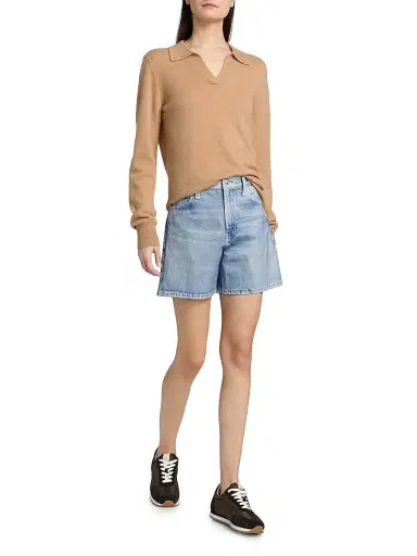 rag & bone Women's rb Miramar Ponte Kaia Whiskered Denim Shorts | Thumbnail 2 rag & bone Women's rb Miramar Ponte Kaia Whiskered Denim Shorts | Thumbnail 2