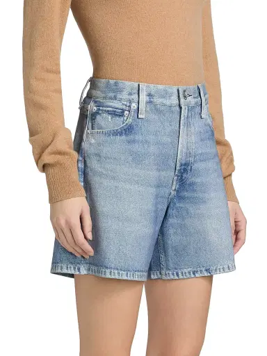 rag & bone Women's rb Miramar Ponte Kaia Whiskered Denim Shorts | Thumbnail 4 rag & bone Women's rb Miramar Ponte Kaia Whiskered Denim Shorts | Thumbnail 4