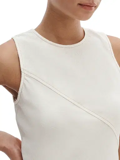 rag & bone Women's Lisbon Ultra-Featherweight Midi-Dress - Ecru | Thumbnail 5 rag & bone Women's Lisbon Ultra-Featherweight Midi-Dress - Ecru | Thumbnail 5