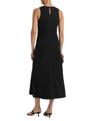 rag & bone Women's Mica Bias-Cut Midi-Dress - Black | Thumbnail 5 rag & bone Women's Mica Bias-Cut Midi-Dress - Black | Thumbnail 5