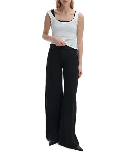 rag & bone Women's The Essential Rib-Knit Tank - White | Thumbnail 2 rag & bone Women's The Essential Rib-Knit Tank - White | Thumbnail 2