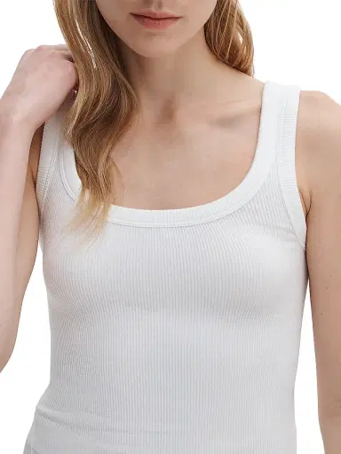 rag & bone Women's The Essential Rib-Knit Tank - White | Thumbnail 5 rag & bone Women's The Essential Rib-Knit Tank - White | Thumbnail 5