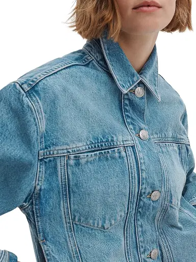 rag & bone Women's Marie Denim Trucker Jacket - Everglade | Thumbnail 5 rag & bone Women's Marie Denim Trucker Jacket - Everglade | Thumbnail 5
