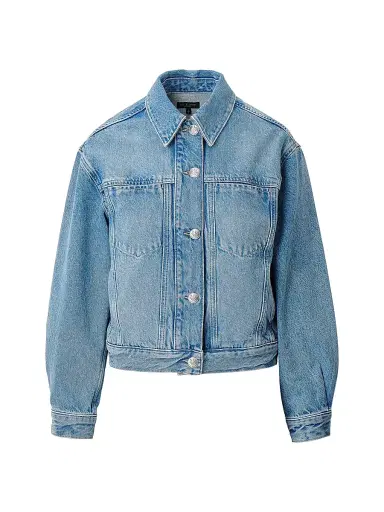 rag & bone Women's Marie Denim Trucker Jacket - Everglade | Thumbnail 1 rag & bone Women's Marie Denim Trucker Jacket - Everglade | Thumbnail 1