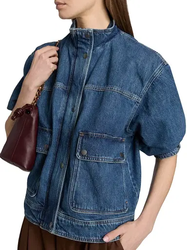 rag & bone Women's Sophia Stand Collar Denim Jacket - Easton | Thumbnail 6 rag & bone Women's Sophia Stand Collar Denim Jacket - Easton | Thumbnail 6