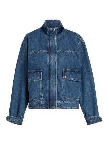 rag & bone Women's Sophia Stand Collar Denim Jacket - Easton | Thumbnail 1 rag & bone Women's Sophia Stand Collar Denim Jacket - Easton | Thumbnail 1