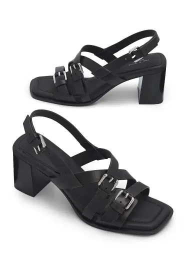 rag & bone Women's Harlow 65MM Buckle-Detail Leather Block-Heel Sandals - Black | Thumbnail 6 rag & bone Women's Harlow 65MM Buckle-Detail Leather Block-Heel Sandals - Black | Thumbnail 6
