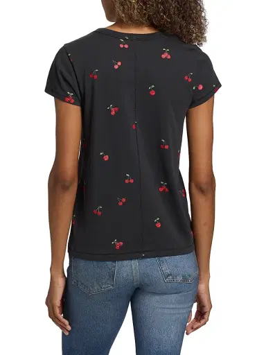 rag & bone Women's All Over Cherry T-Shirt - Black Multi | Thumbnail 5 rag & bone Women's All Over Cherry T-Shirt - Black Multi | Thumbnail 5