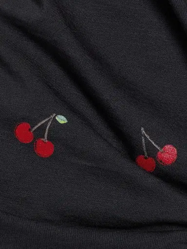 rag & bone Women's All Over Cherry T-Shirt - Black Multi | Thumbnail 7 rag & bone Women's All Over Cherry T-Shirt - Black Multi | Thumbnail 7