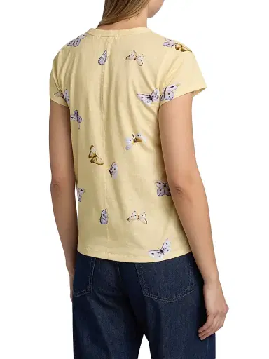 rag & bone Women's Tammy Butterfly T-Shirt - Butter Multi | Thumbnail 5 rag & bone Women's Tammy Butterfly T-Shirt - Butter Multi | Thumbnail 5