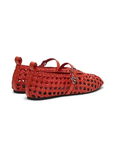 rag & bone Women's Spire Mary Jane Ballet Flats - Fiery Red | Thumbnail 3 rag & bone Women's Spire Mary Jane Ballet Flats - Fiery Red | Thumbnail 3