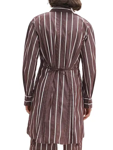 rag & bone Women's Taylor Striped Cotton A-Line Mini-Shirtdress - Rosewood Strip | Thumbnail 5 rag & bone Women's Taylor Striped Cotton A-Line Mini-Shirtdress - Rosewood Strip | Thumbnail 5