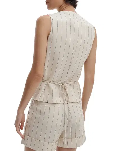 rag & bone Women's Paulette Stripes Vest - White Stripe | Thumbnail 5 rag & bone Women's Paulette Stripes Vest - White Stripe | Thumbnail 5