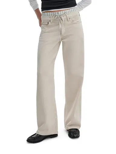 rag & bone Women's Cam Full Boxer Straight-Leg Pants - Sandstripe | Thumbnail 3 rag & bone Women's Cam Full Boxer Straight-Leg Pants - Sandstripe | Thumbnail 3