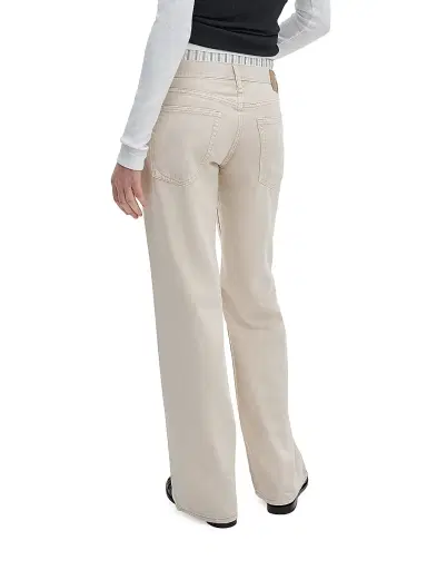 rag & bone Women's Cam Full Boxer Straight-Leg Pants - Sandstripe | Thumbnail 4 rag & bone Women's Cam Full Boxer Straight-Leg Pants - Sandstripe | Thumbnail 4