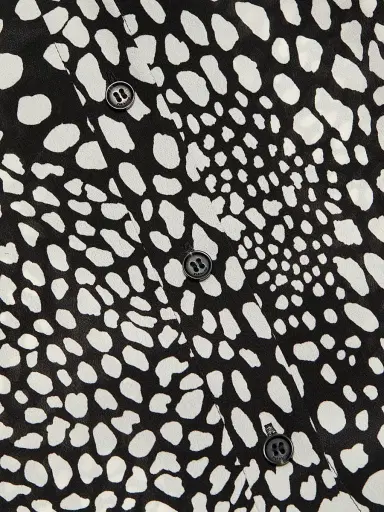 rag & bone Women's Sade Printed Blouse - Black Lp | Thumbnail 7 rag & bone Women's Sade Printed Blouse - Black Lp | Thumbnail 7