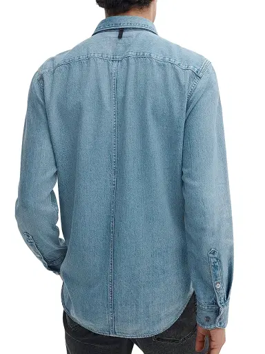rag & bone Men's Tomlin Denim Shirt - Conrad | Thumbnail 4 rag & bone Men's Tomlin Denim Shirt - Conrad | Thumbnail 4