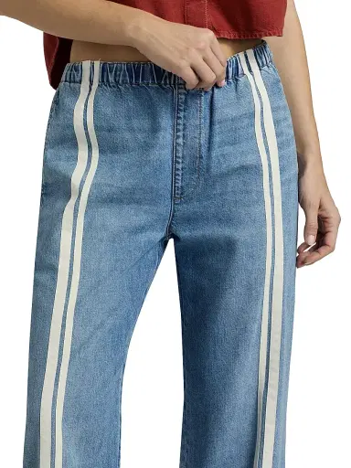 rag & bone Women's Logan Featherweight Pull-On Track Stripe Jeans - Eversport | Thumbnail 6 rag & bone Women's Logan Featherweight Pull-On Track Stripe Jeans - Eversport | Thumbnail 6