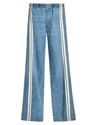 rag & bone Women's Logan Featherweight Pull-On Track Stripe Jeans - Eversport | Thumbnail 1 rag & bone Women's Logan Featherweight Pull-On Track Stripe Jeans - Eversport | Thumbnail 1