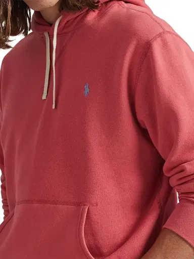 Polo Ralph Lauren Men's Cotton-Blend Fleece Hoodie - Red Sky | Thumbnail 5 Polo Ralph Lauren Men's Cotton-Blend Fleece Hoodie - Red Sky | Thumbnail 5