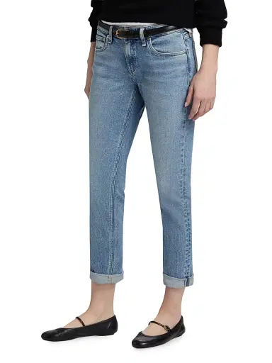 rag & bone Women's Dre Slim Low-Rise Boyfriend Jeans - Redwood | Thumbnail 4 rag & bone Women's Dre Slim Low-Rise Boyfriend Jeans - Redwood | Thumbnail 4