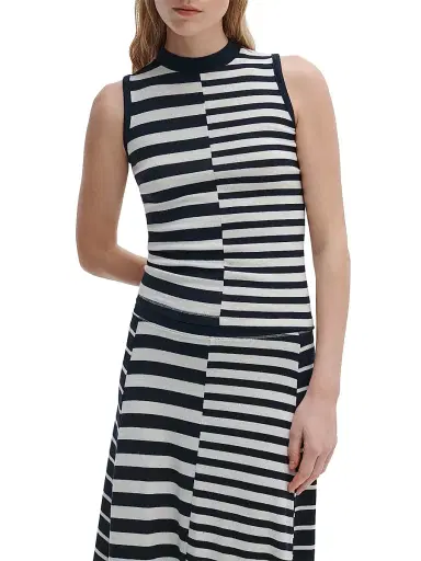 rag & bone Women's The Knit Mixed Stripe Tank - Salute Multi | Thumbnail 3 rag & bone Women's The Knit Mixed Stripe Tank - Salute Multi | Thumbnail 3