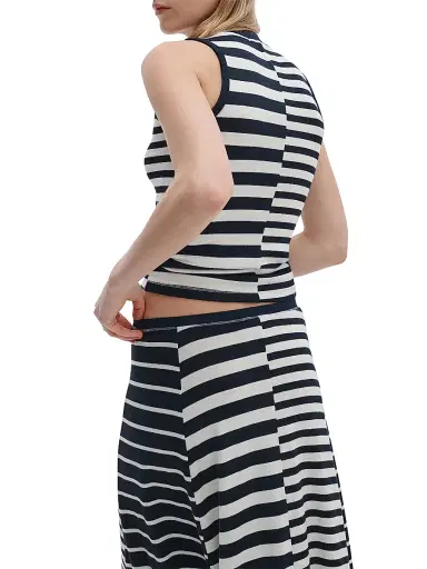 rag & bone Women's The Knit Mixed Stripe Tank - Salute Multi | Thumbnail 4 rag & bone Women's The Knit Mixed Stripe Tank - Salute Multi | Thumbnail 4