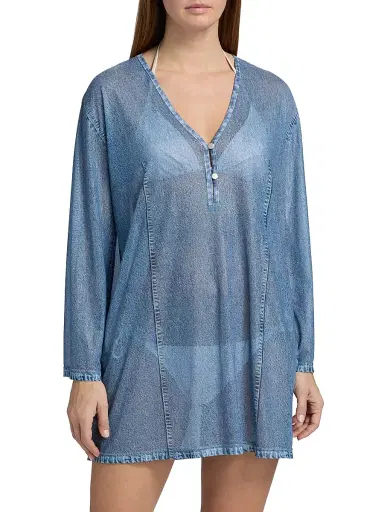 rag & bone Women's rb Miramar Mesh Cover-Up Dress - Minetta | Thumbnail 3 rag & bone Women's rb Miramar Mesh Cover-Up Dress - Minetta | Thumbnail 3