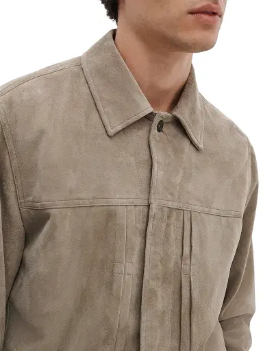 rag & bone Men's Dwight Suede Jacket - Mink | Thumbnail 5 rag & bone Men's Dwight Suede Jacket - Mink | Thumbnail 5