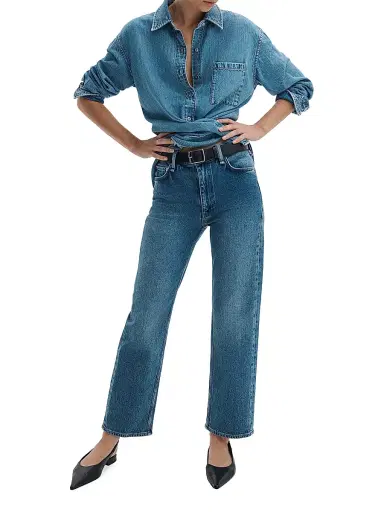 rag & bone Women's Harlow Ankle Straight-Leg Jeans - Accord | Thumbnail 2 rag & bone Women's Harlow Ankle Straight-Leg Jeans - Accord | Thumbnail 2