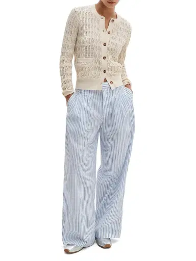 rag & bone Women's Leslie Cotton-Blend Cardigan - | Thumbnail 2 rag & bone Women's Leslie Cotton-Blend Cardigan - | Thumbnail 2