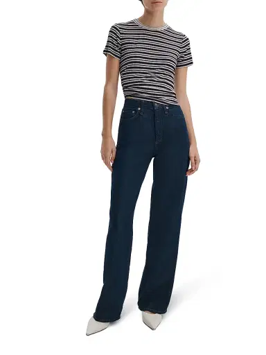 rag & bone Women's Logan Featherweight Wide-Leg Jeans - Duskrinse | Thumbnail 2 rag & bone Women's Logan Featherweight Wide-Leg Jeans - Duskrinse | Thumbnail 2