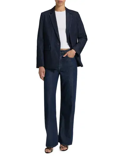 rag & bone Women's Jennie Denim Blazer - Indigo | Thumbnail 2 rag & bone Women's Jennie Denim Blazer - Indigo | Thumbnail 2