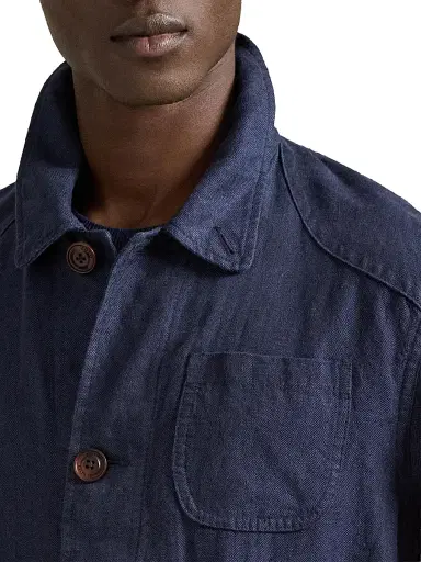 Polo Ralph Lauren Men's Herringone Linen 5-Pocket Work Jacket | Thumbnail 7 Polo Ralph Lauren Men's Herringone Linen 5-Pocket Work Jacket | Thumbnail 7