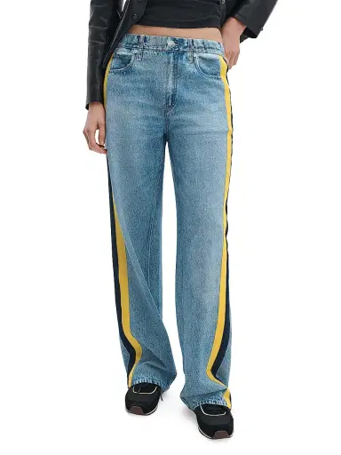 rag & bone Women's rb Miramar Terry Cotton Wide-Leg Track Pants | Thumbnail 2 rag & bone Women's rb Miramar Terry Cotton Wide-Leg Track Pants | Thumbnail 2