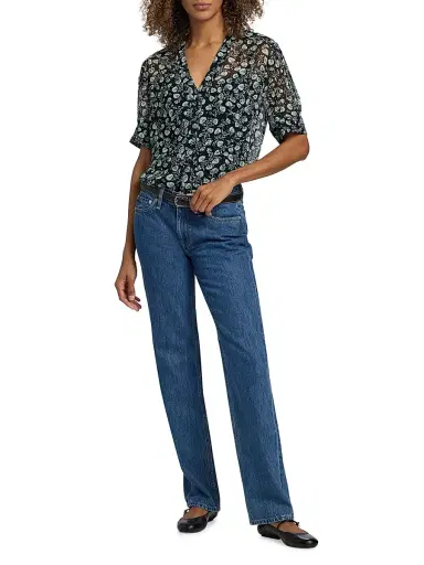 rag & bone Women's Harlow Low-Rise Full Straight-Fit Jeans - Park | Thumbnail 2 rag & bone Women's Harlow Low-Rise Full Straight-Fit Jeans - Park | Thumbnail 2