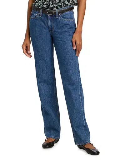 rag & bone Women's Harlow Low-Rise Full Straight-Fit Jeans - Park | Thumbnail 3 rag & bone Women's Harlow Low-Rise Full Straight-Fit Jeans - Park | Thumbnail 3