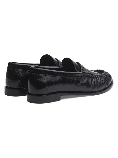 rag & bone Women's Lexi Leather Penny Loafers - Black | Thumbnail 3 rag & bone Women's Lexi Leather Penny Loafers - Black | Thumbnail 3