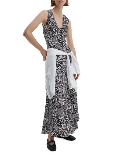 rag & bone Women's Sinead Printed Maxi Dress - Black Leopard | Thumbnail 2 rag & bone Women's Sinead Printed Maxi Dress - Black Leopard | Thumbnail 2