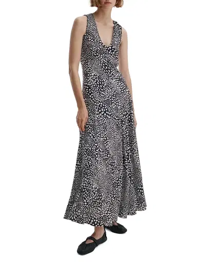 rag & bone Women's Sinead Printed Maxi Dress - Black Leopard | Thumbnail 3 rag & bone Women's Sinead Printed Maxi Dress - Black Leopard | Thumbnail 3