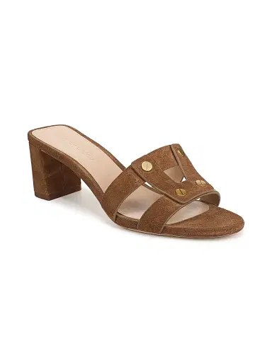 Veronica Beard Women's Via 55MM Suede Sandals - Chestnut - Size 11 | Thumbnail 2 Veronica Beard Women's Via 55MM Suede Sandals - Chestnut - Size 11 | Thumbnail 2