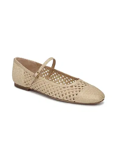 Veronica Beard Women's Ellie Faux Raffia Weave Mary Janes - Natural | Thumbnail 2 Veronica Beard Women's Ellie Faux Raffia Weave Mary Janes - Natural | Thumbnail 2