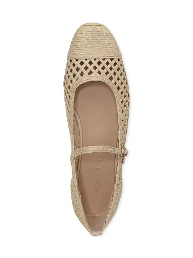 Veronica Beard Women's Ellie Faux Raffia Weave Mary Janes - Natural | Thumbnail 4 Veronica Beard Women's Ellie Faux Raffia Weave Mary Janes - Natural | Thumbnail 4