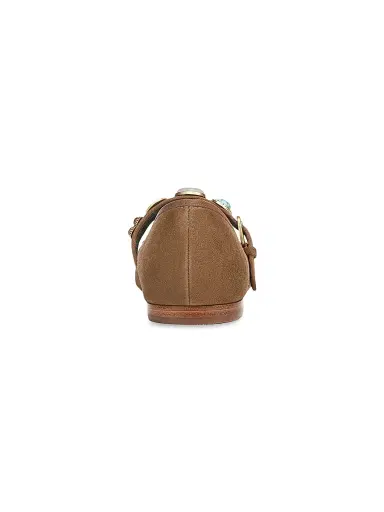 Veronica Beard Women's Selene Charms Suede Ballerina Flats - Chestnut - Size 10 | Thumbnail 7 Veronica Beard Women's Selene Charms Suede Ballerina Flats - Chestnut - Size 10 | Thumbnail 7