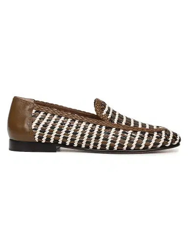 Veronica Beard Women's Prilla Woven Loafers - Brown Multi - Size 12 | Thumbnail 1 Veronica Beard Women's Prilla Woven Loafers - Brown Multi - Size 12 | Thumbnail 1