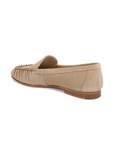 Veronica Beard Women's Prilla 25MM Moc-Toe Suede Loafers - Sand - Size 7 | Thumbnail 2 Veronica Beard Women's Prilla 25MM Moc-Toe Suede Loafers - Sand - Size 7 | Thumbnail 2