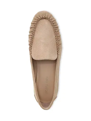 Veronica Beard Women's Prilla 25MM Moc-Toe Suede Loafers - Sand - Size 7 | Thumbnail 3 Veronica Beard Women's Prilla 25MM Moc-Toe Suede Loafers - Sand - Size 7 | Thumbnail 3
