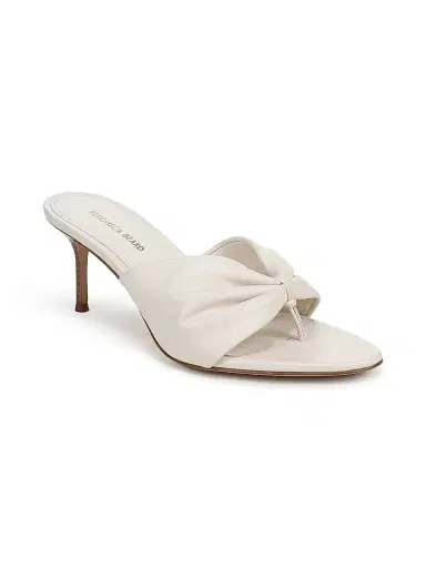 Veronica Beard Women's Tullia Leather 65MM Sandals - Ecru | Thumbnail 2 Veronica Beard Women's Tullia Leather 65MM Sandals - Ecru | Thumbnail 2