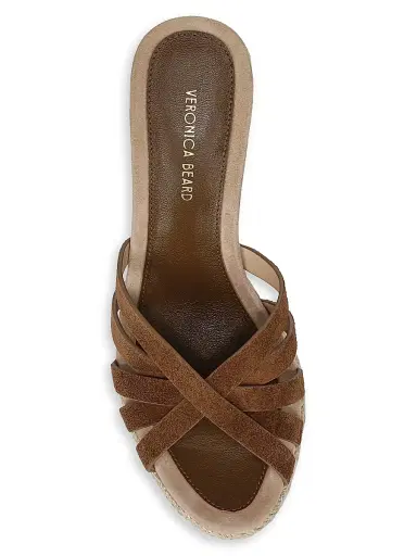 Veronica Beard Women's Phylina 90MM Suede Espadrille Wedge Mules | Thumbnail 4 Veronica Beard Women's Phylina 90MM Suede Espadrille Wedge Mules | Thumbnail 4